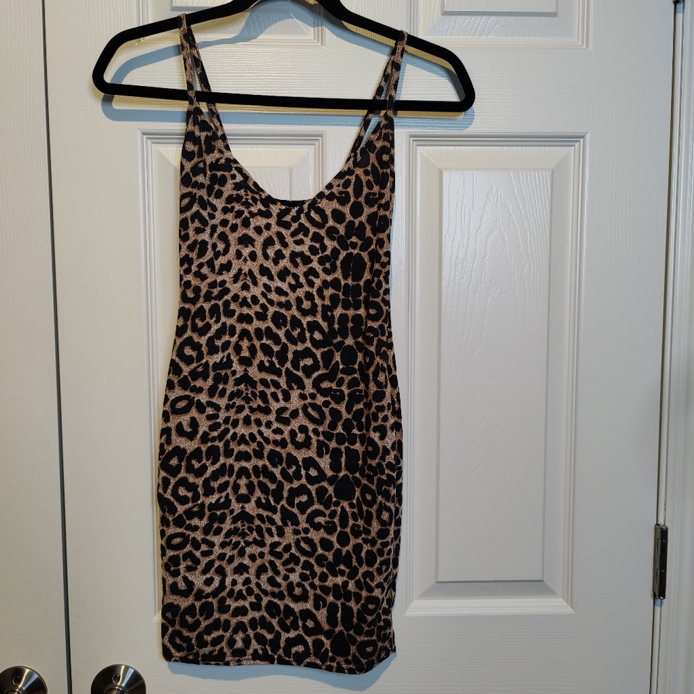 PLT leopard minidress